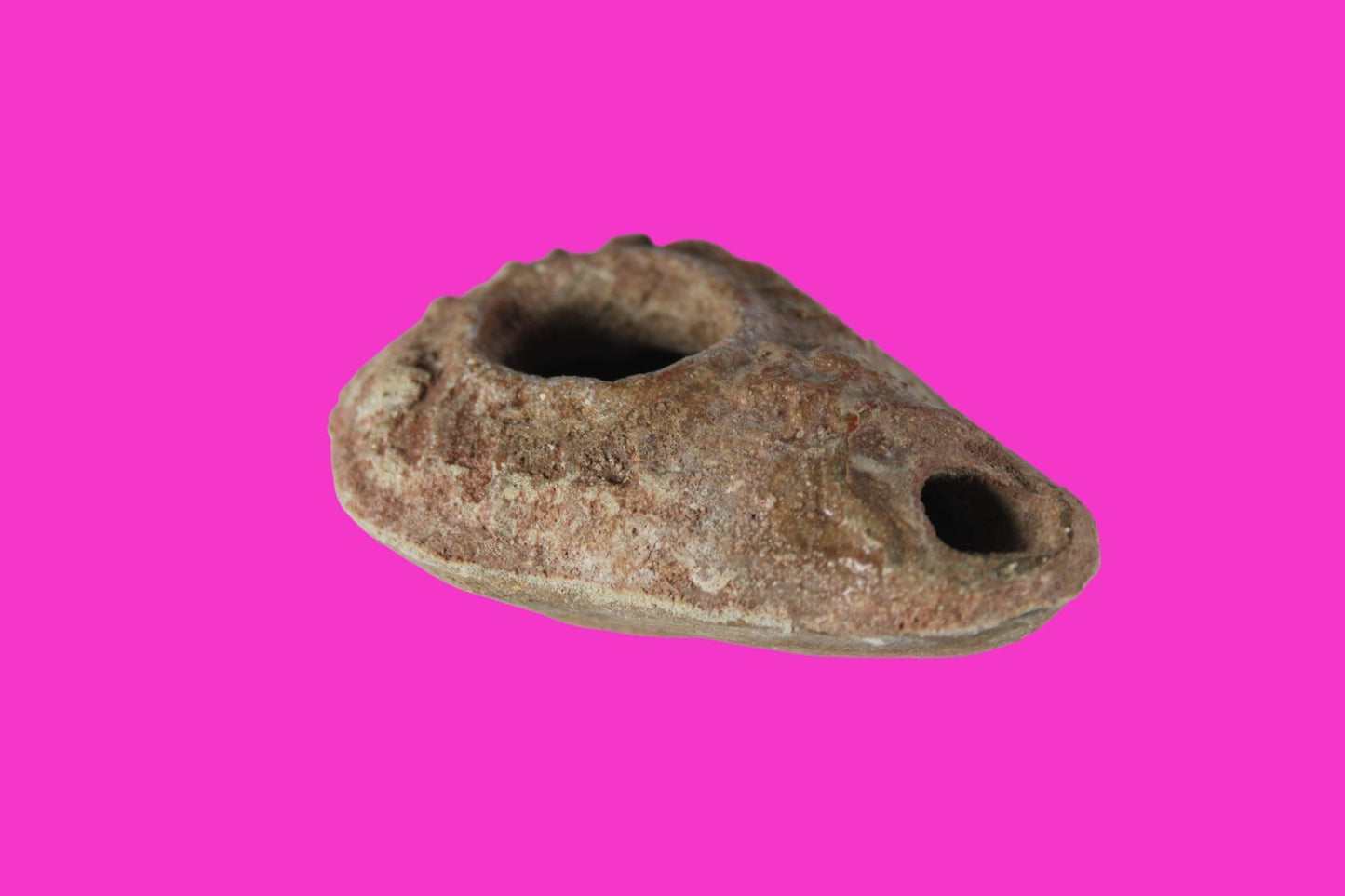 Holy Land Oil Lamp Ancient Artifact Time of the Christians 313-636 AD COA 202