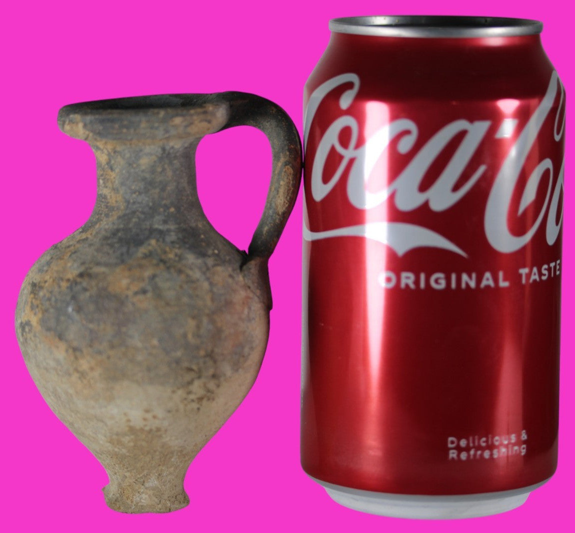 Time of Jesus Christ Holy Land Artifact Herodian Oil Jug 37 BC to 73 AD COA Z13
