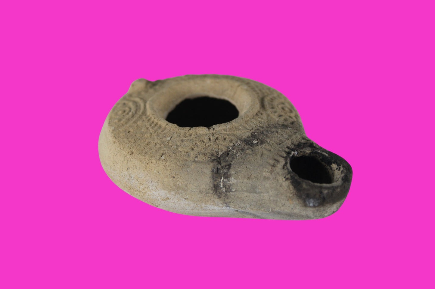Holy Land Oil Lamp Ancient Artifact Time of Jesus & Apostles 63BC-323AD COA 163