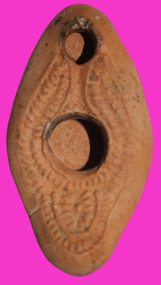 Ancient Holy Land Oil Lamp Artifact From Jesus Christ Homeland 400-500AD COA 27