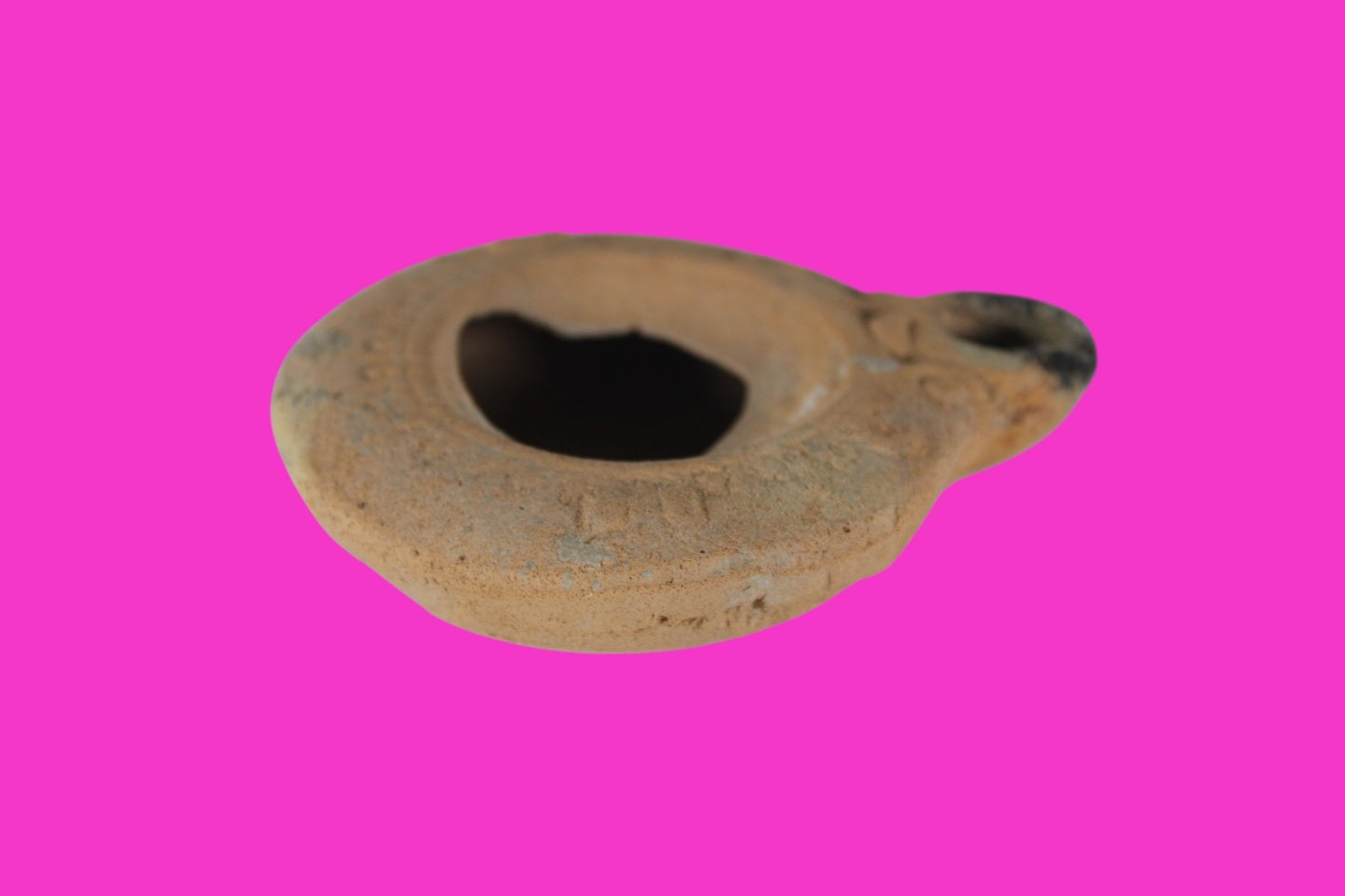 Holy Land Oil Lamp Ancient Artifact Time of Jesus & Apostles 63BC-323AD COA 135