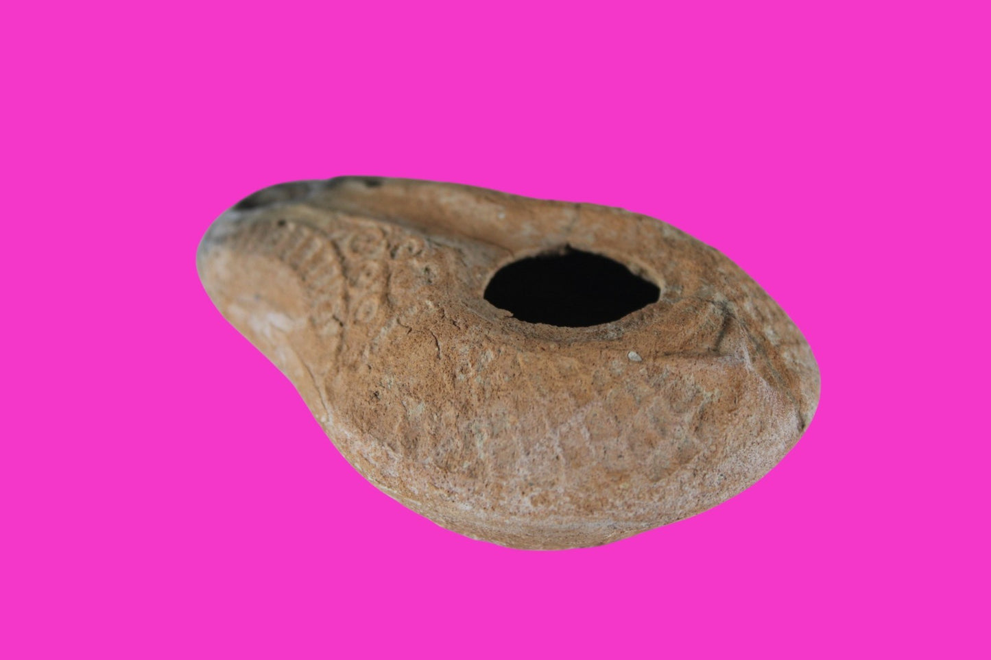 Holy Land Oil Lamp Ancient Artifact Time of Jesus & Apostles 63BC-323AD COA 157