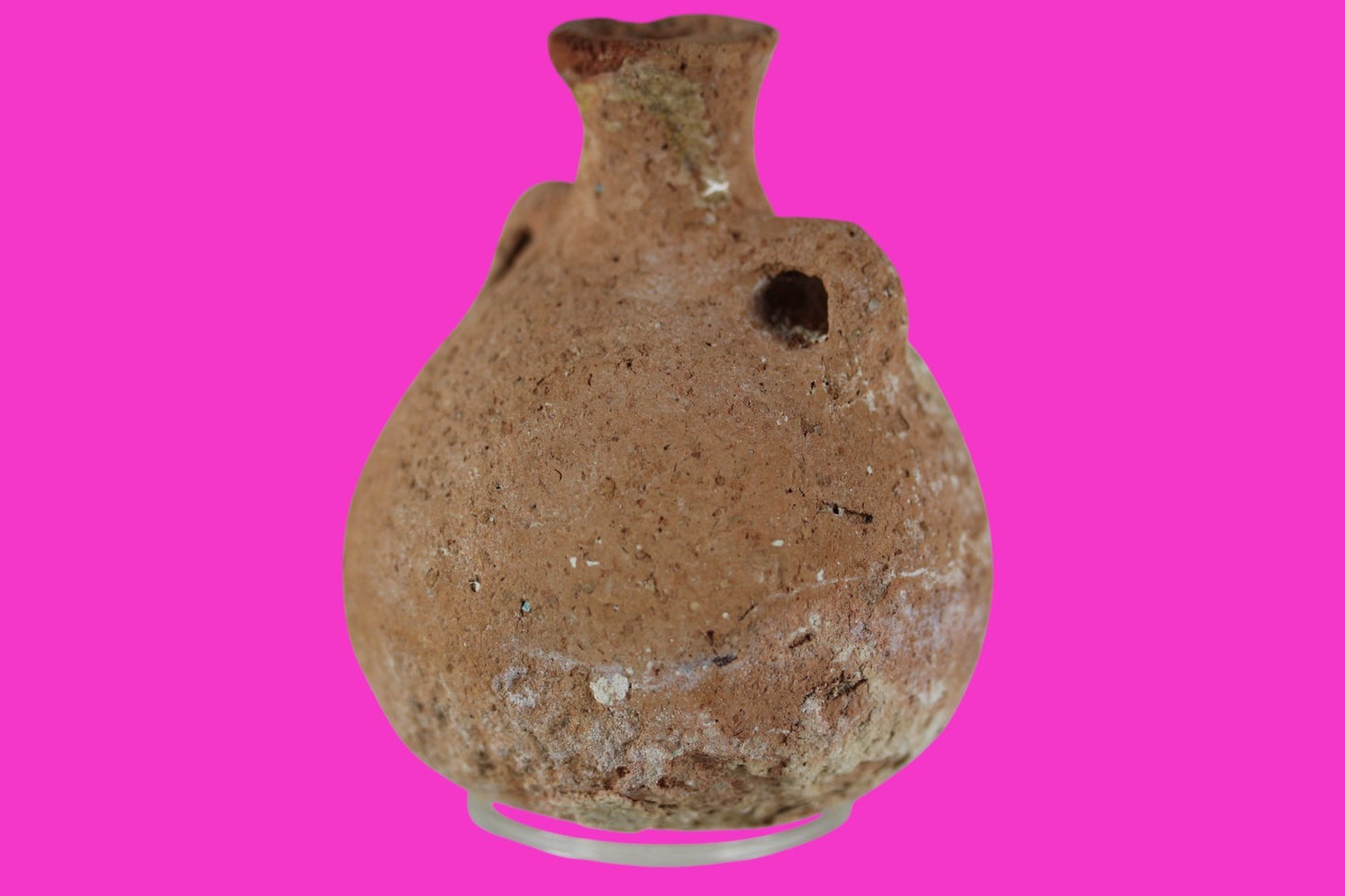Time of Samson Holy Land Artifact Ancient Rare Anointing Jar 1200-1000 BC COA 82