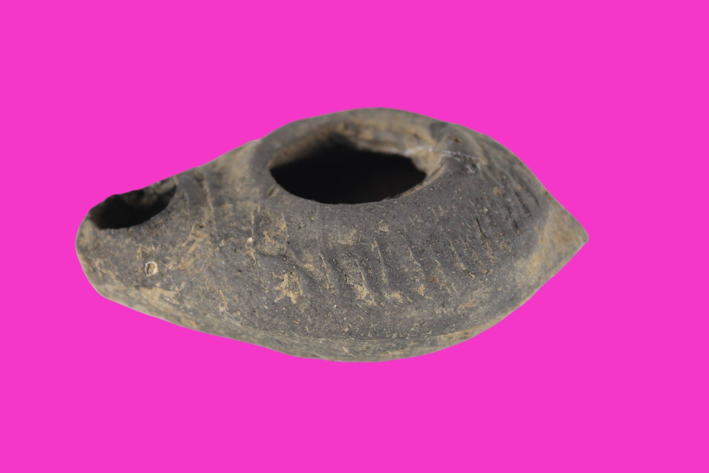 Holy Land Oil Lamp Ancient Artifact Time of Jesus & Apostles 63BC-323AD COA 170