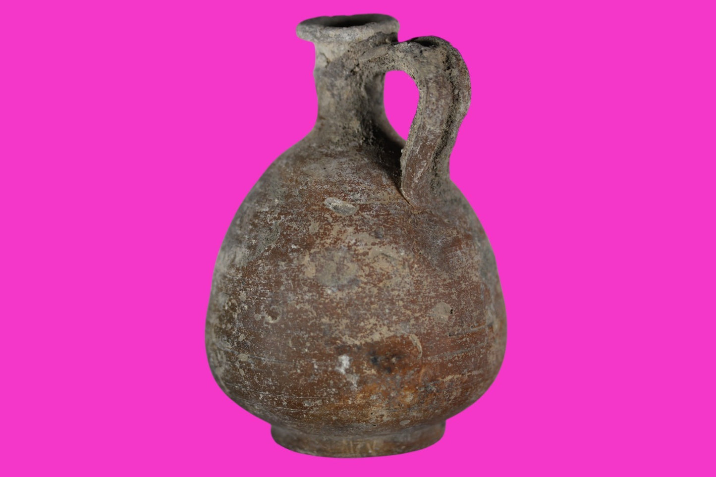 Time of Jesus Christ Holy Land Artifact Herodian Oil Jug 37 BC to 73 AD COA Z12