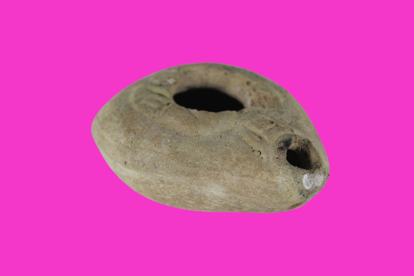 Holy Land Oil Lamp Ancient Artifact Time of Jesus & Apostles 63BC-323AD COA 142