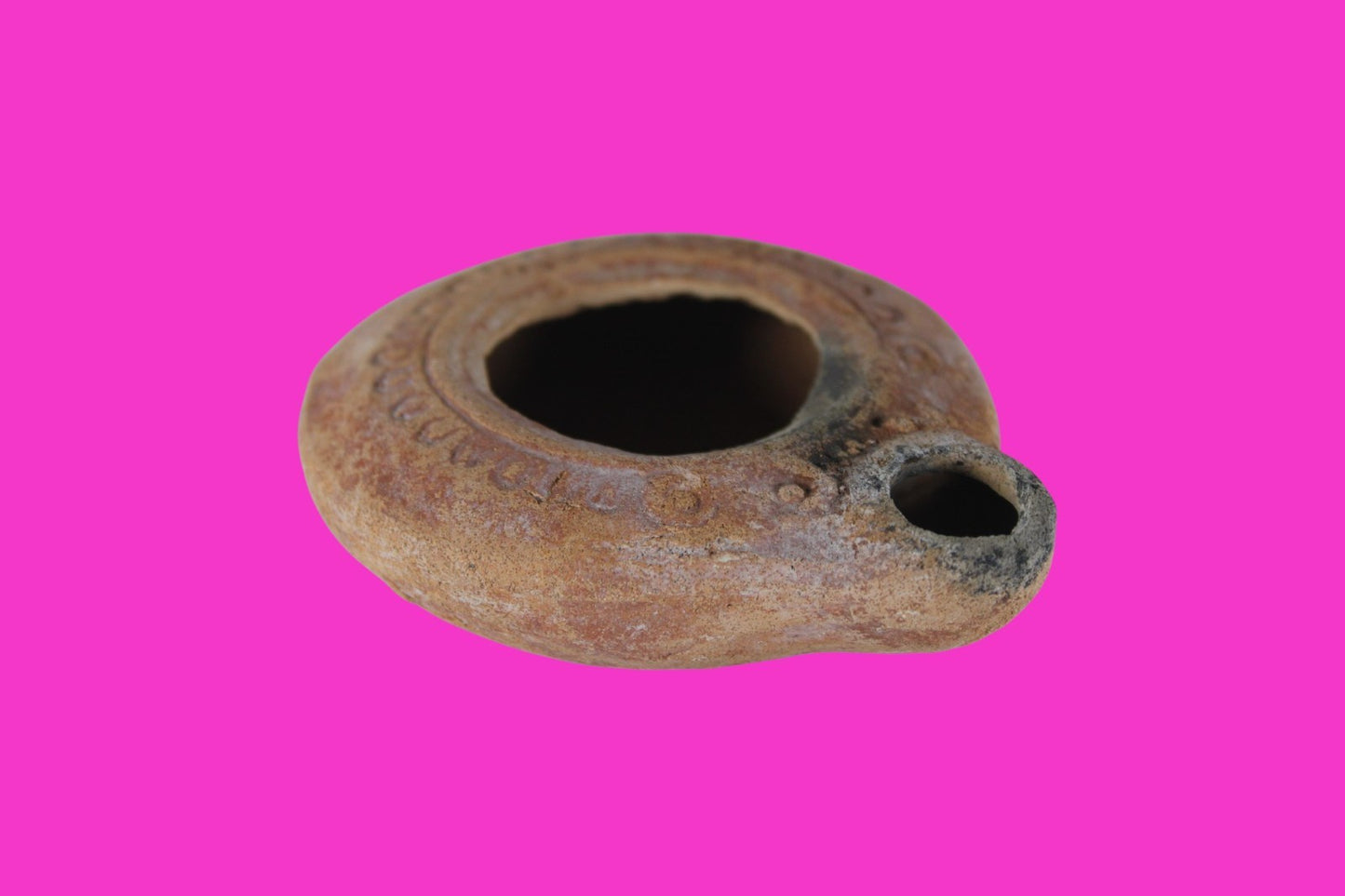 Holy Land Oil Lamp Ancient Artifact Time of Jesus & Apostles 63BC-323AD COA 166