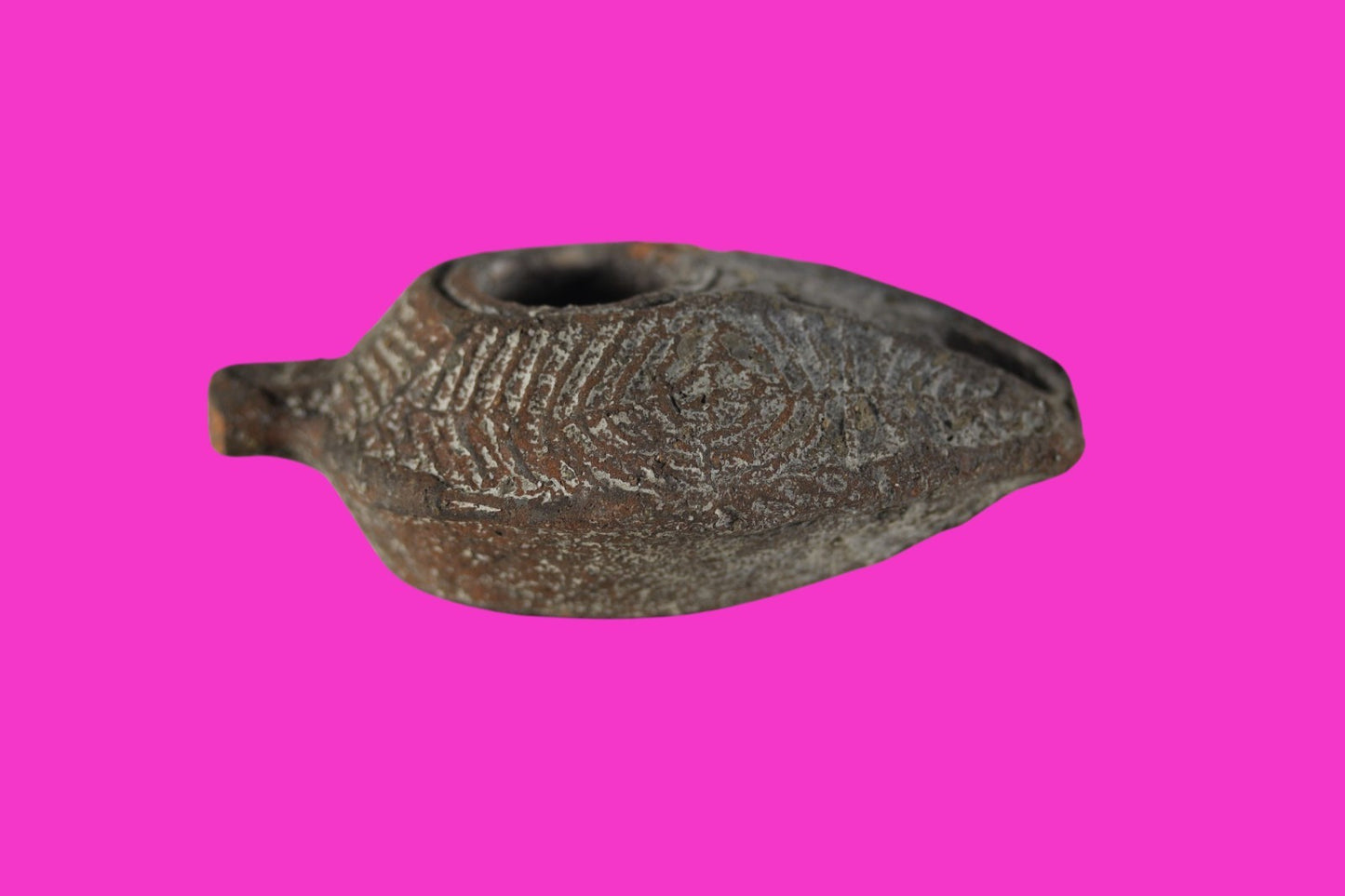 Time of the Christians Oil Lamp Ancient Holy Land Artifact 313-636 AD COA 139