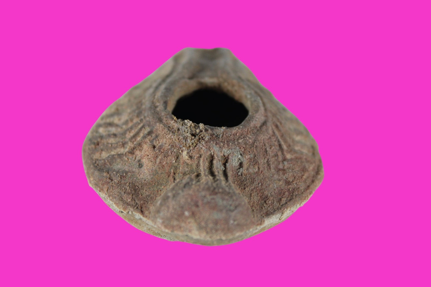 Holy Land Oil Lamp Ancient Artifact Time of the Christians 313-636 AD COA 178