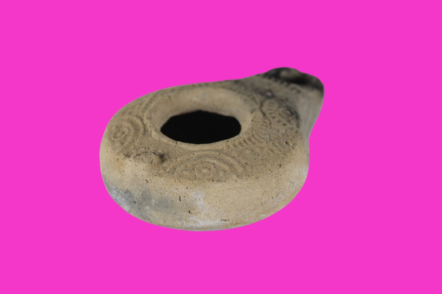 Holy Land Oil Lamp Ancient Artifact Time of Jesus & Apostles 63BC-323AD COA 163