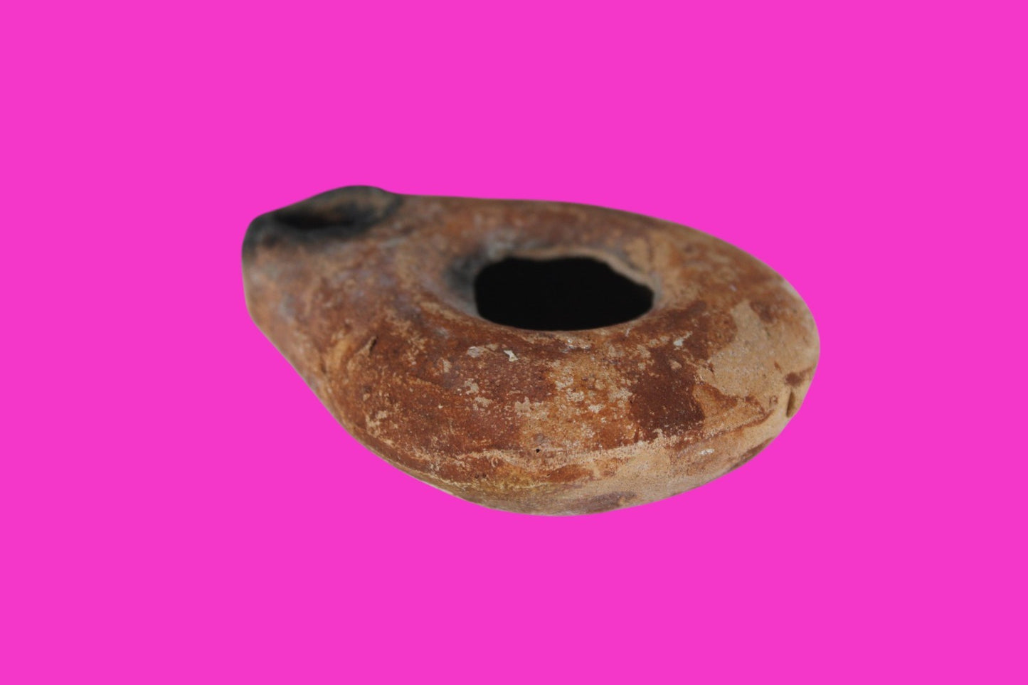Holy Land Oil Lamp Ancient Artifact Time of Jesus & Apostles 63BC-323AD COA 144