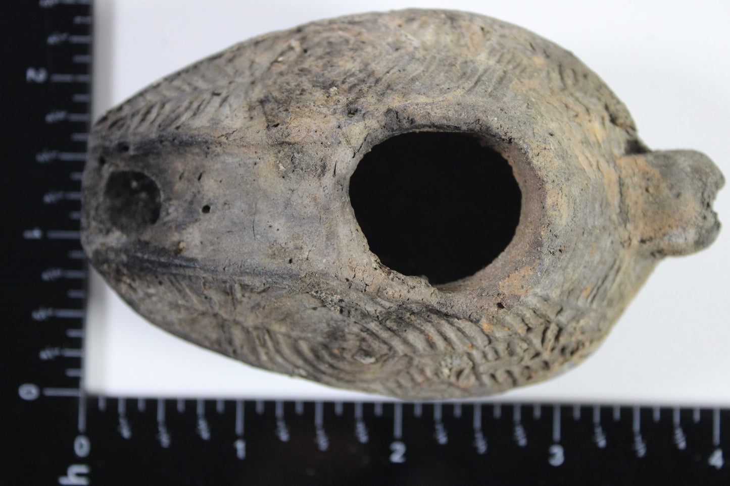 Oil Lamp Holy Land Ancient Artifact Jesus Christ Home Israel 300-600 AD COA 104