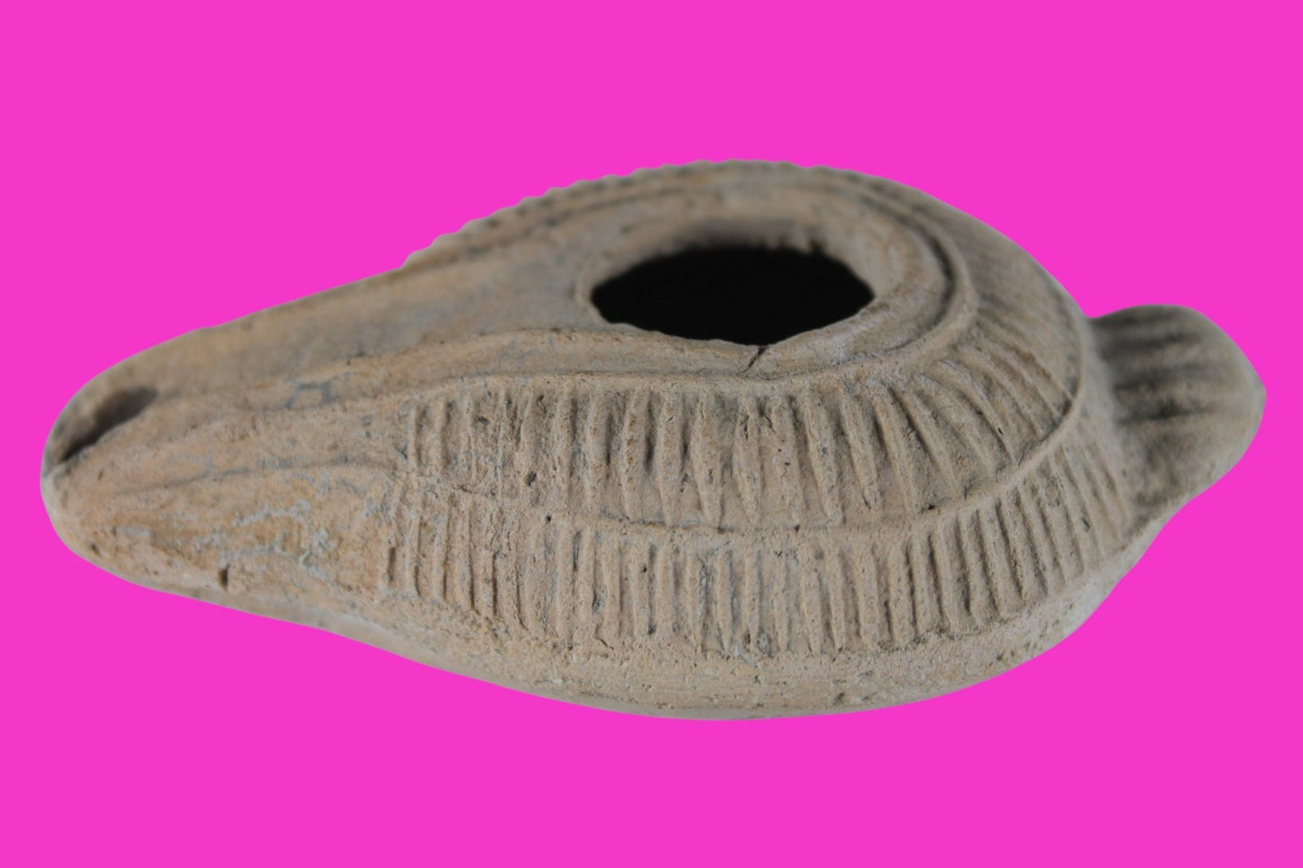 Holy Land Oil Lamp Ancient Artifact Time of the Christians 313-636 AD COA 177
