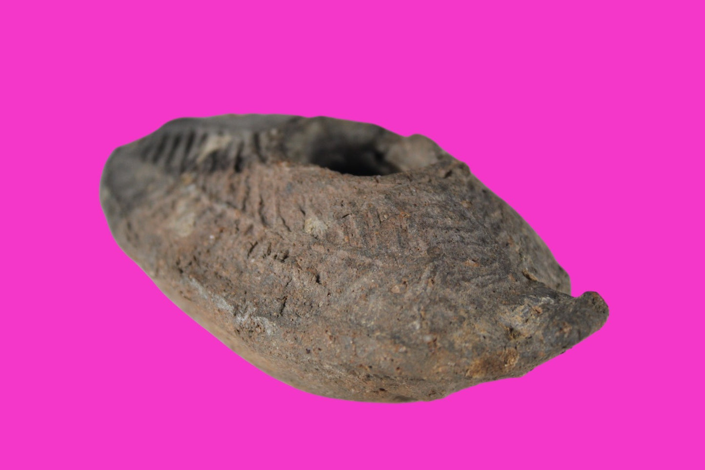 Oil Lamp Holy Land Ancient Artifact Jesus Christ Home Israel 300-600 AD COA 138
