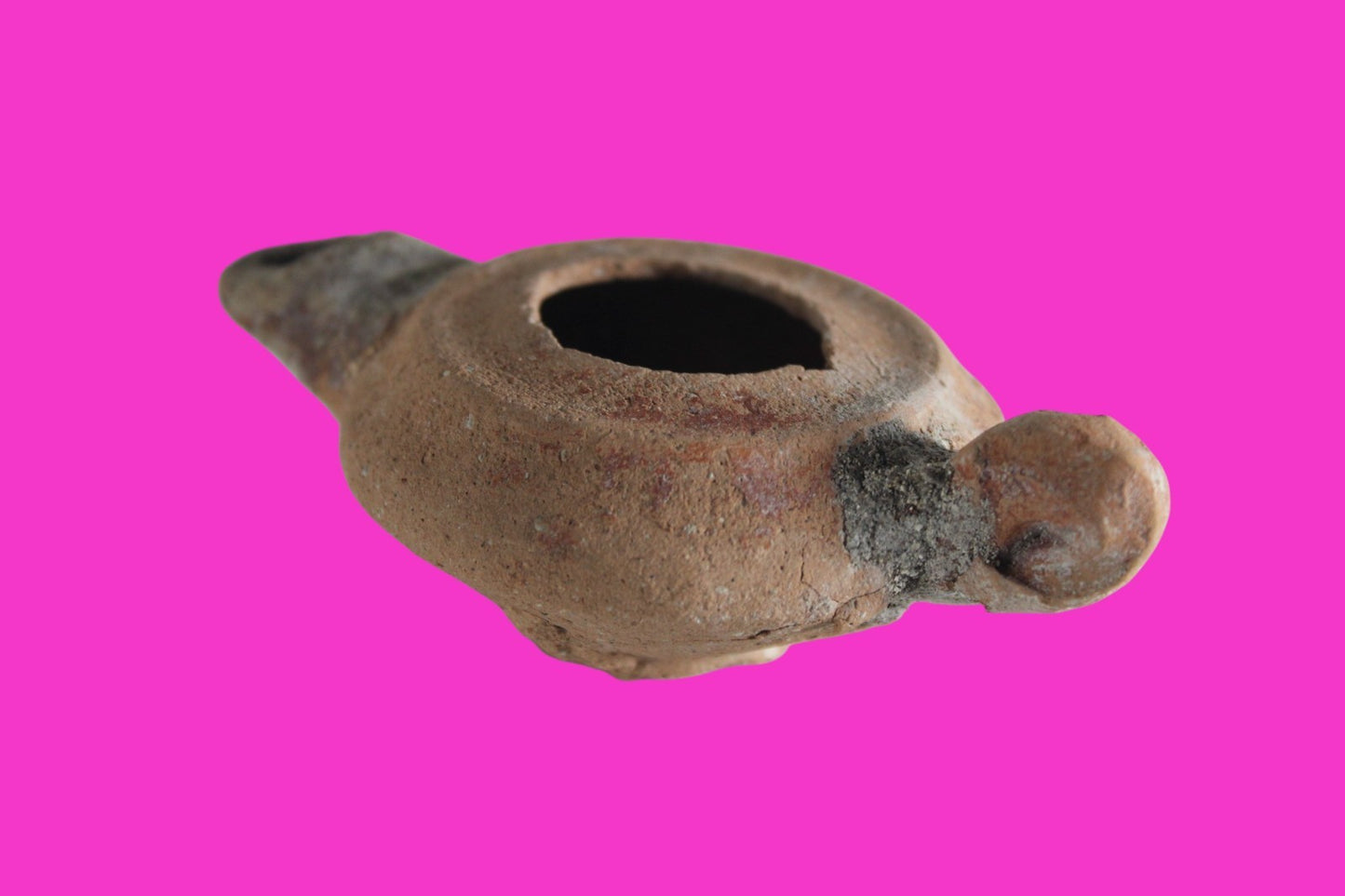 Holy Land Oil Lamp Ancient Artifact Alexander the Great Era 332-63 BC COA 235