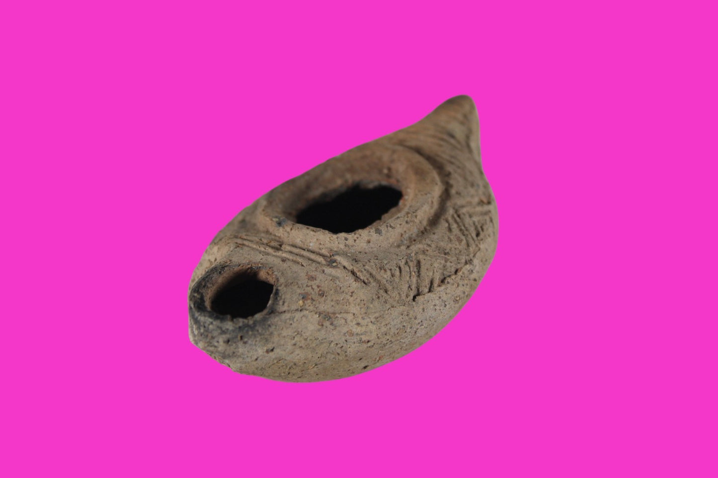 Holy Land Oil Lamp Ancient Artifact Time of Jesus & Apostles 63BC-323AD COA 154