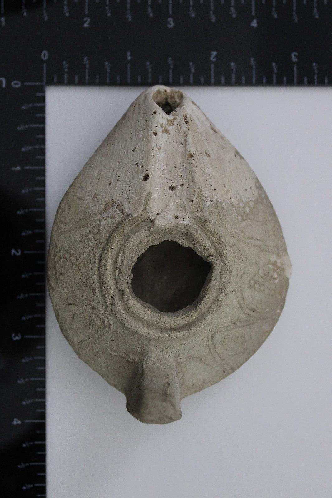 Holy Land Oil Lamp Ancient Artifact Time of the Christians 313-636 AD COA 191