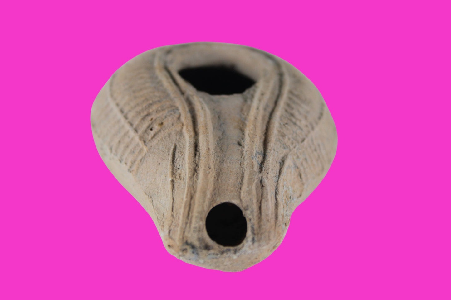Holy Land Oil Lamp Ancient Artifact Time of the Christians 313-636 AD COA 177