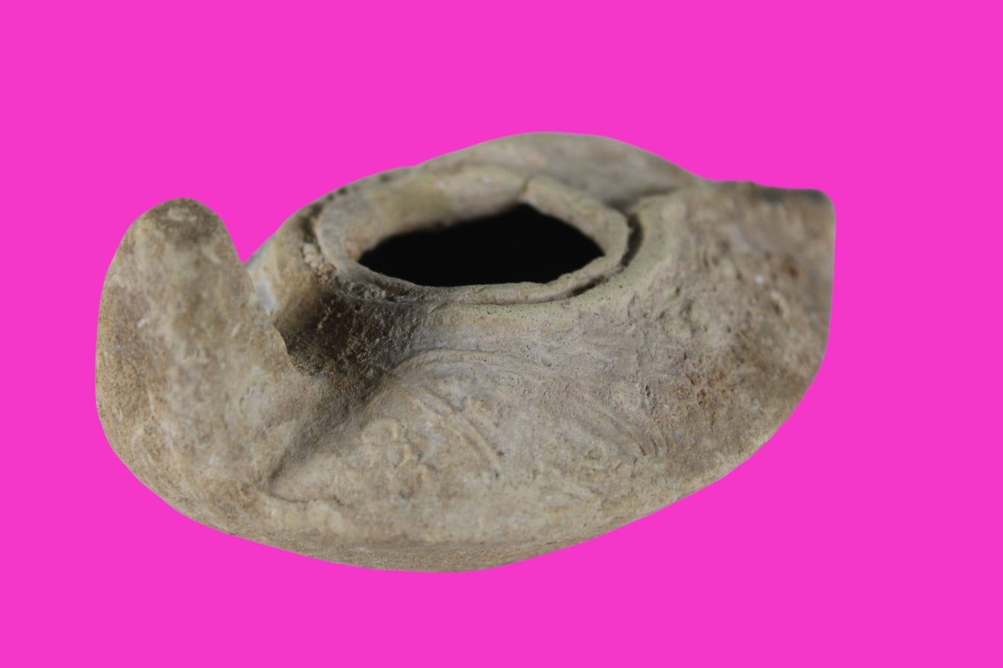 Holy Land Oil Lamp Ancient Artifact Time of the Christians 313-636 AD COA 184
