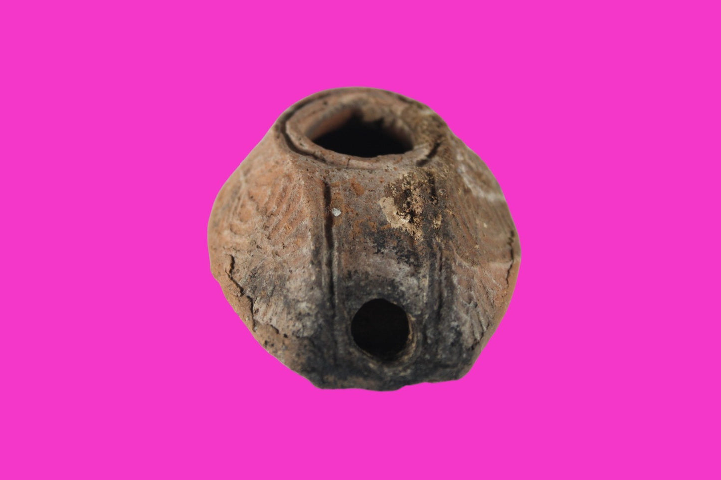 Holy Land Oil Lamp Ancient Artifact Time of the Christians 313-636 AD COA 214