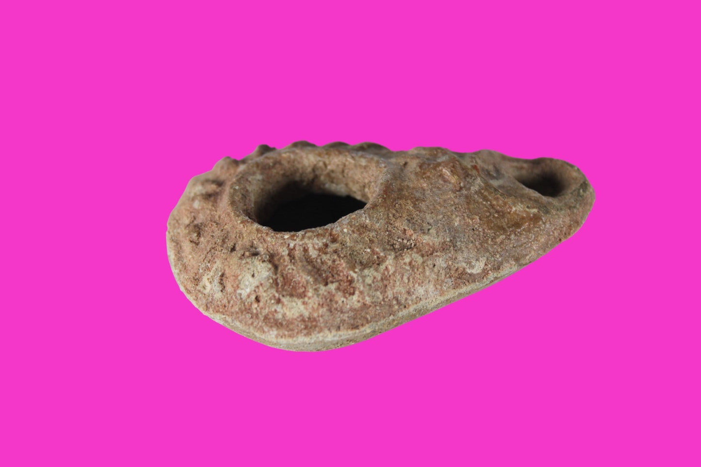 Holy Land Oil Lamp Ancient Artifact Time of the Christians 313-636 AD COA 202