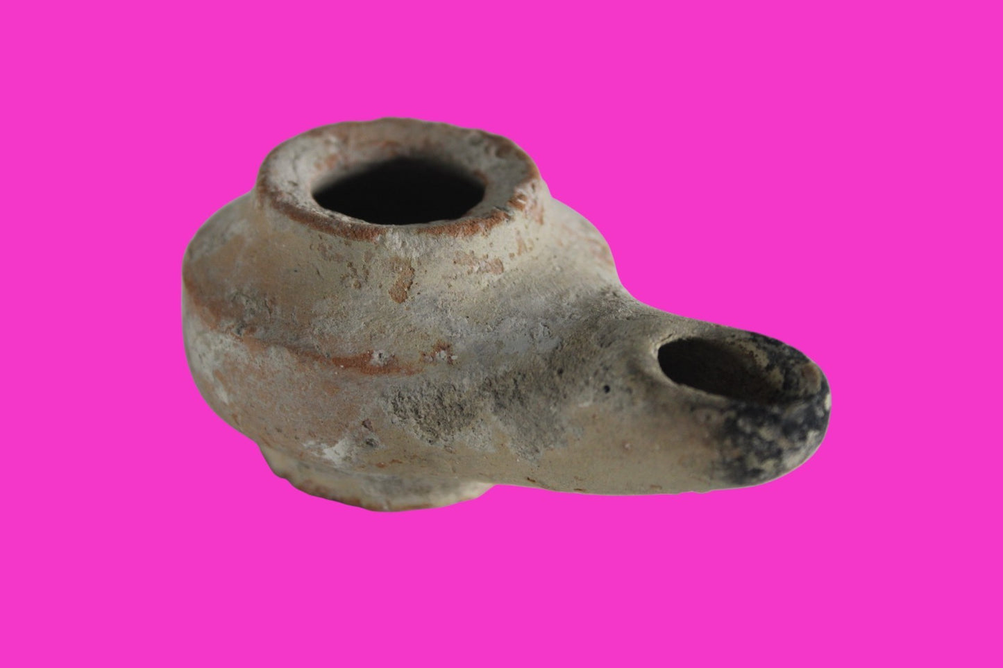 Holy Land Oil Lamp Ancient Artifact Alexander the Great Era 332-63 BC COA 233