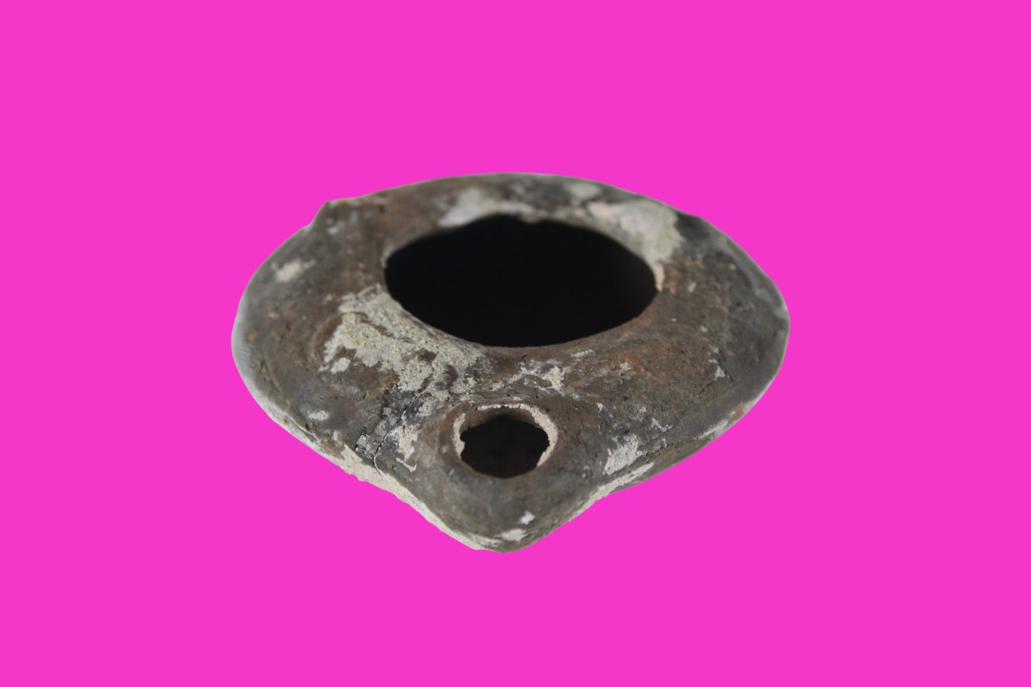 Holy Land Oil Lamp Ancient Artifact Time of Jesus & Apostles 63BC-323AD COA 165