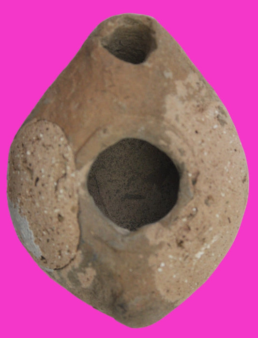 Holy Land Oil Lamp Ancient Artifact Time of Jesus & Apostles 63BC-323AD COA 62