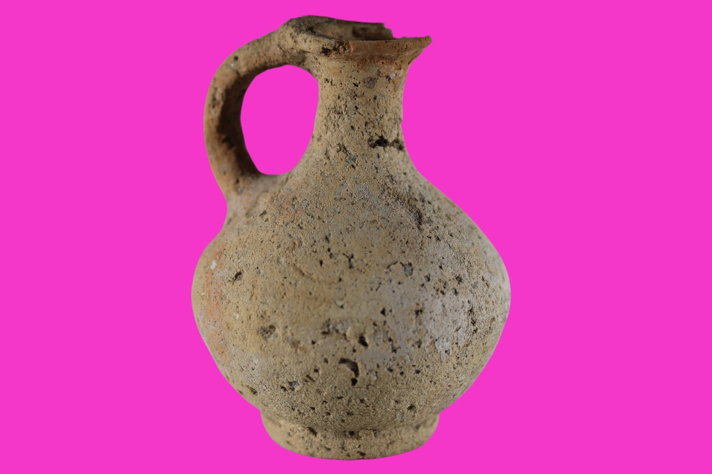 Time of The Christians Holy Land Artifact Ancient Jug Israel 313-636 AD COA 101