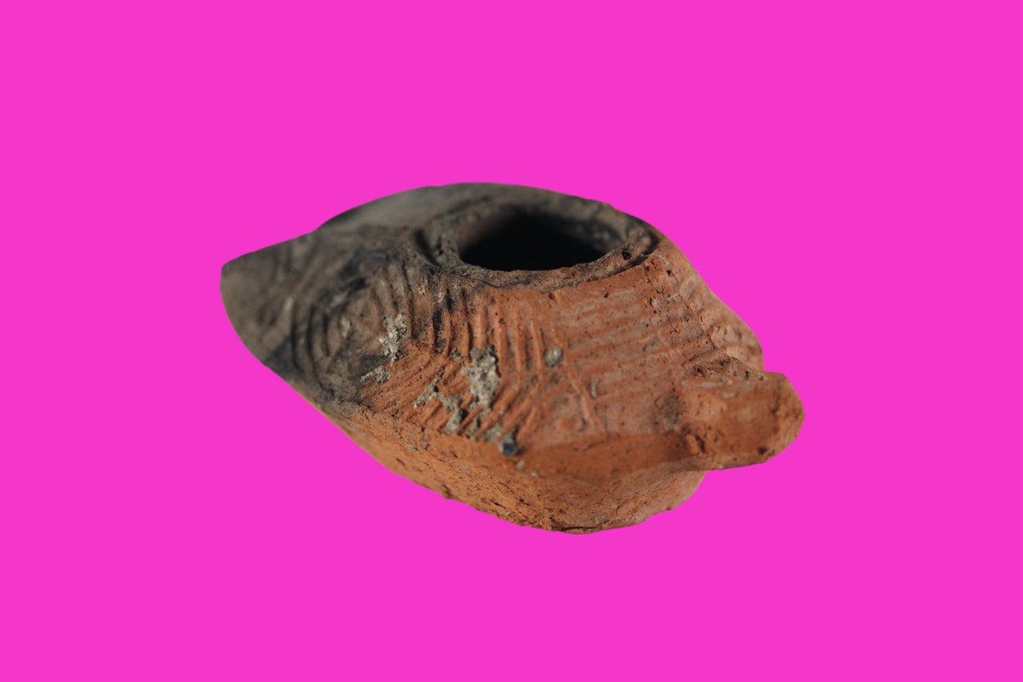 Holy Land Oil Lamp Ancient Artifact Time of the Christians 313-636 AD COA 48