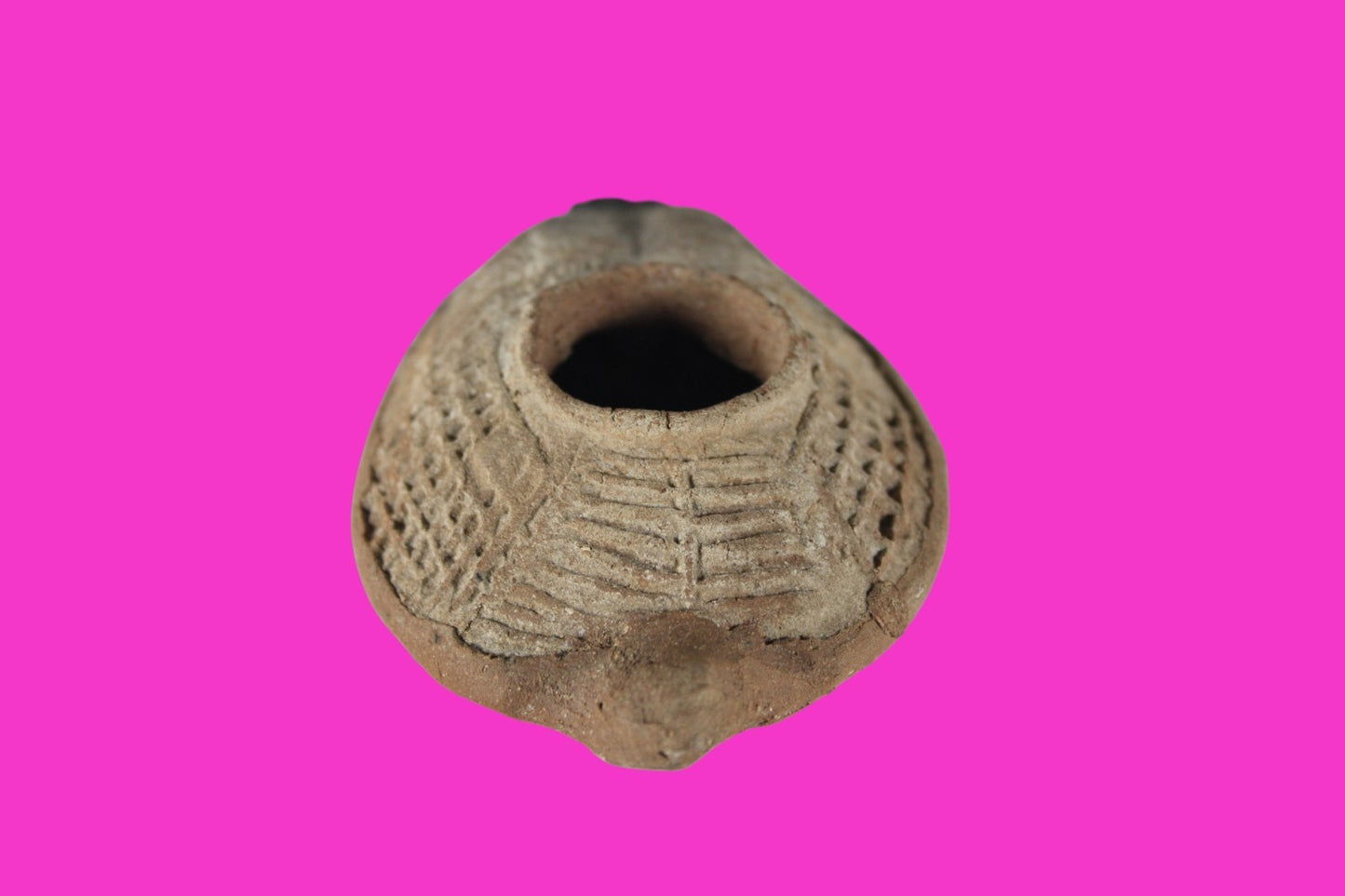 Holy Land Oil Lamp Ancient Artifact Time of the Christians 313-636 AD COA 210