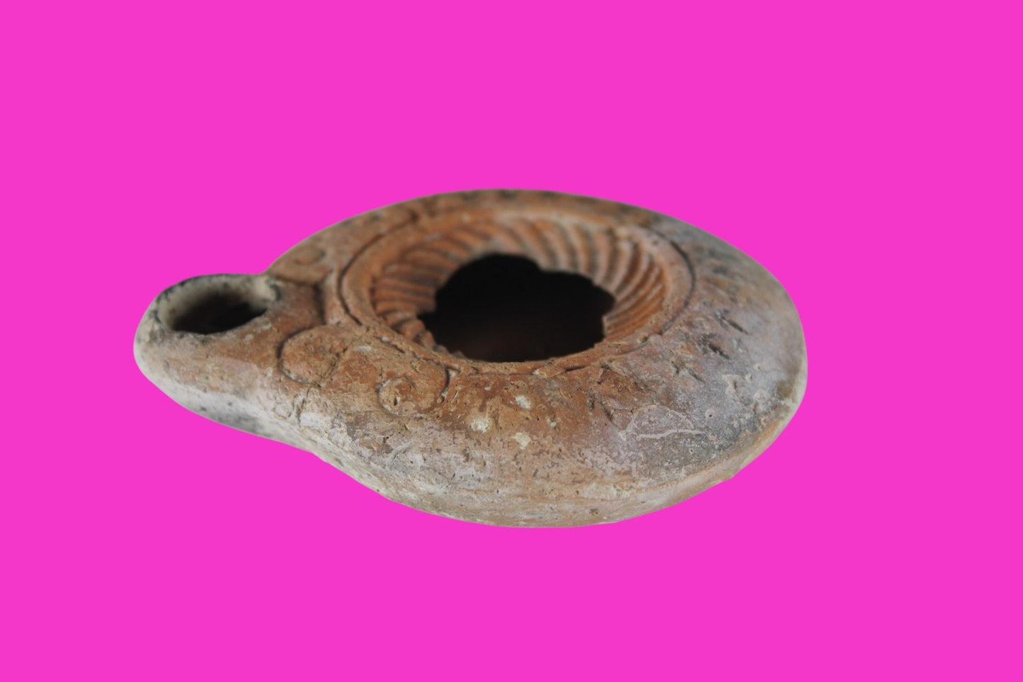 Holy Land Oil Lamp Ancient Artifact Time of Jesus & Apostles 63BC-323AD COA 168