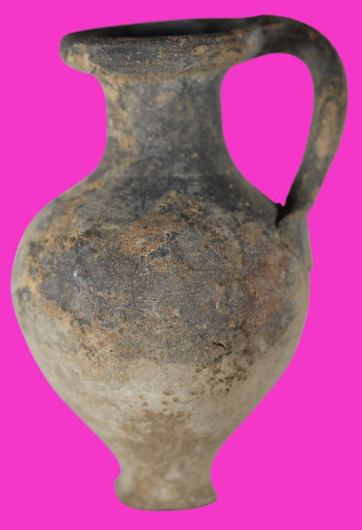 Time of Jesus Christ Holy Land Artifact Herodian Oil Jug 37 BC to 73 AD COA Z13