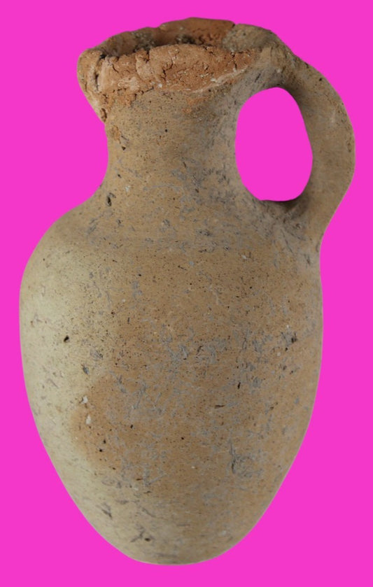 Time of Samson Holy Land Artifact Ancient 3100 Year Old Jug 1200-1000 BC COA 75