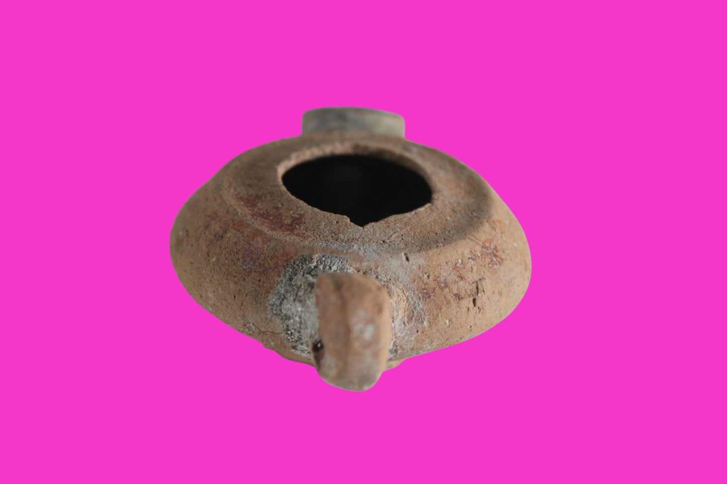 Holy Land Oil Lamp Ancient Artifact Alexander the Great Era 332-63 BC COA 235