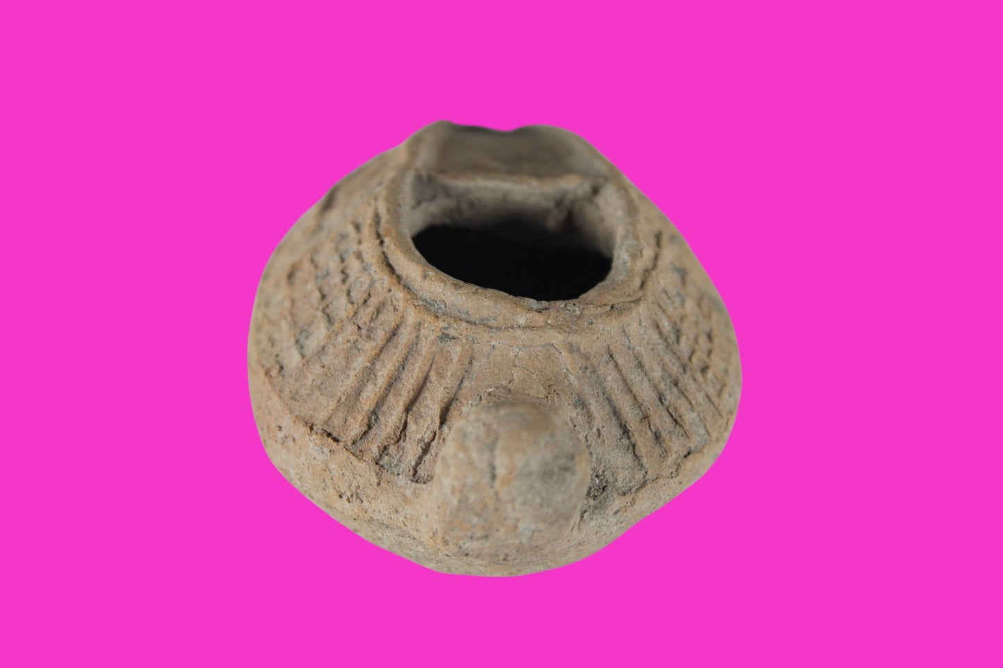 Holy Land Oil Lamp Ancient Artifact Time of the Christians 313-636 AD COA 222