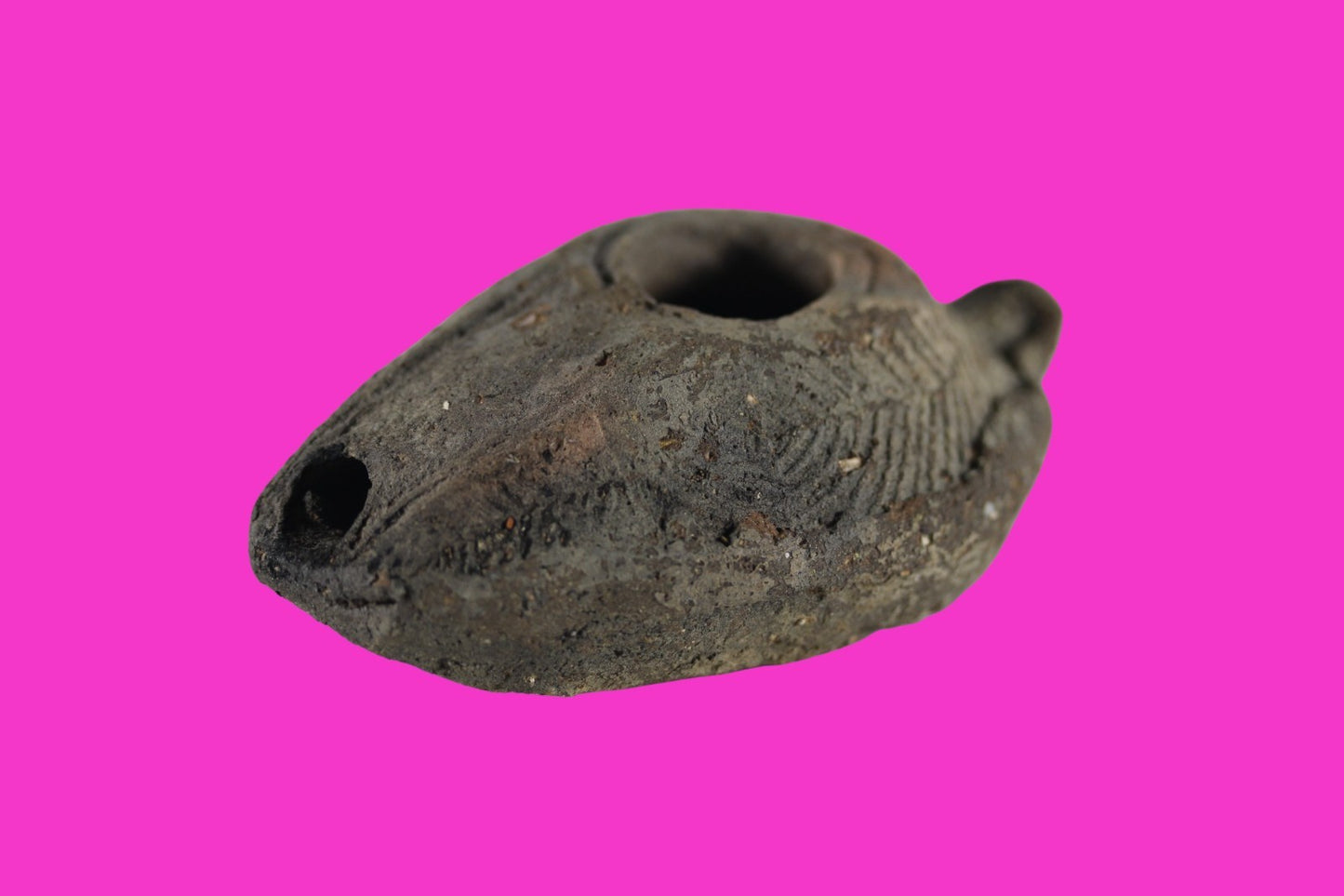 Holy Land Oil Lamp Ancient Artifact Time of the Christians 313-636 AD COA 59