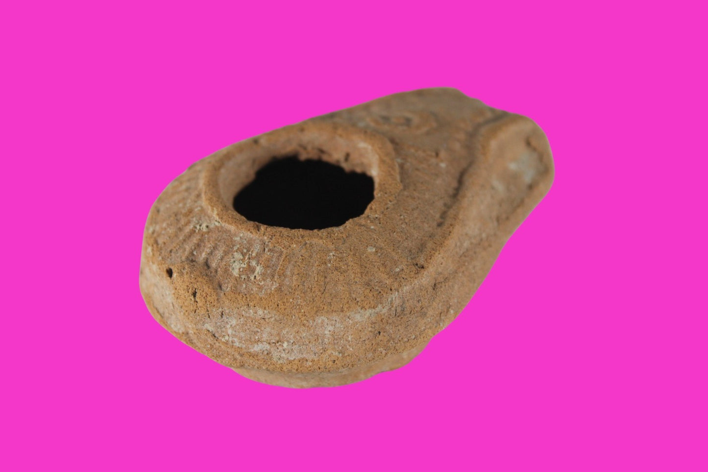 Holy Land Oil Lamp Ancient Artifact Time of Jesus & Apostles 63BC-323AD COA 152