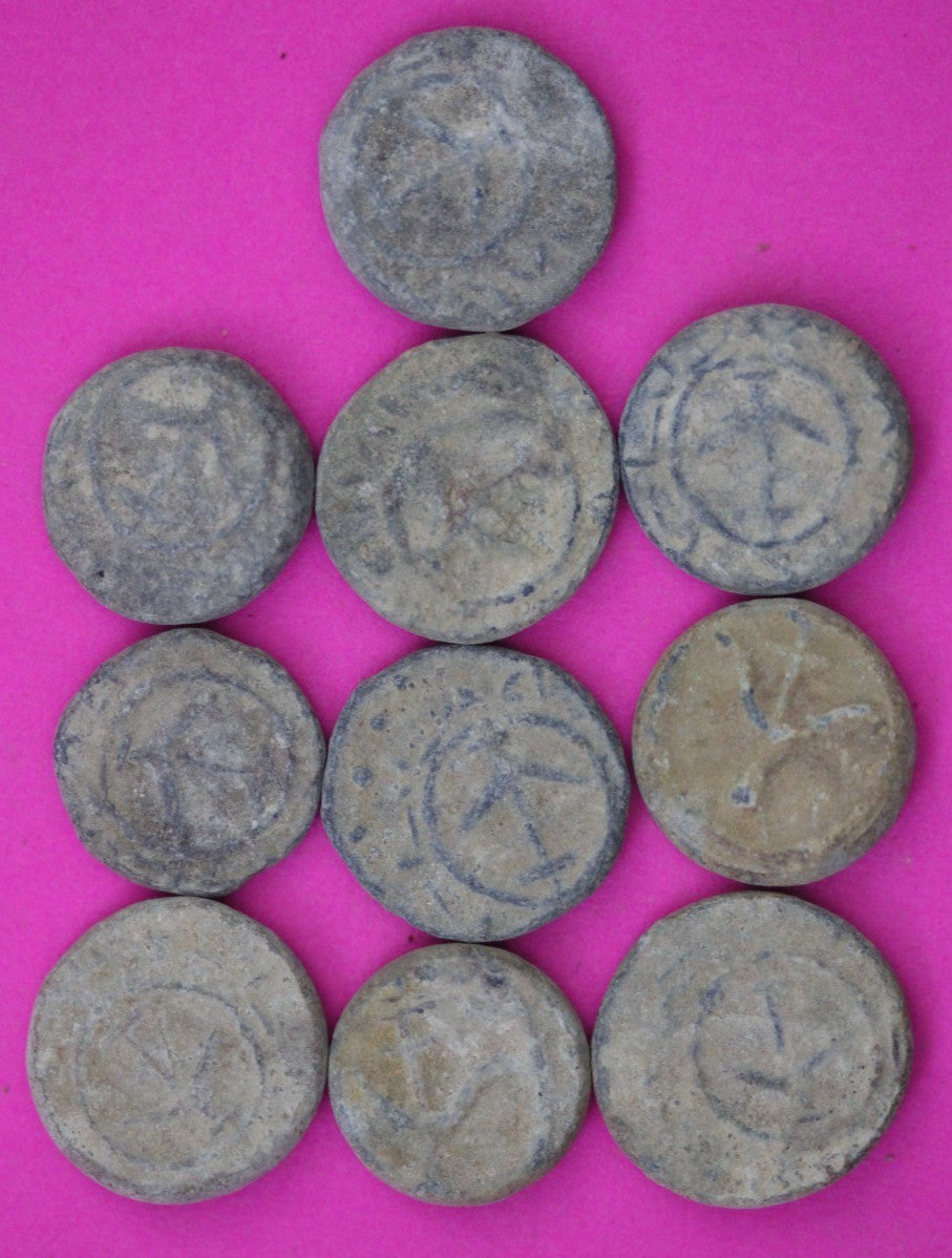 High Quality 10 Widows Mite Coins Holy Land Artifacts Small Leptons COAs Q942