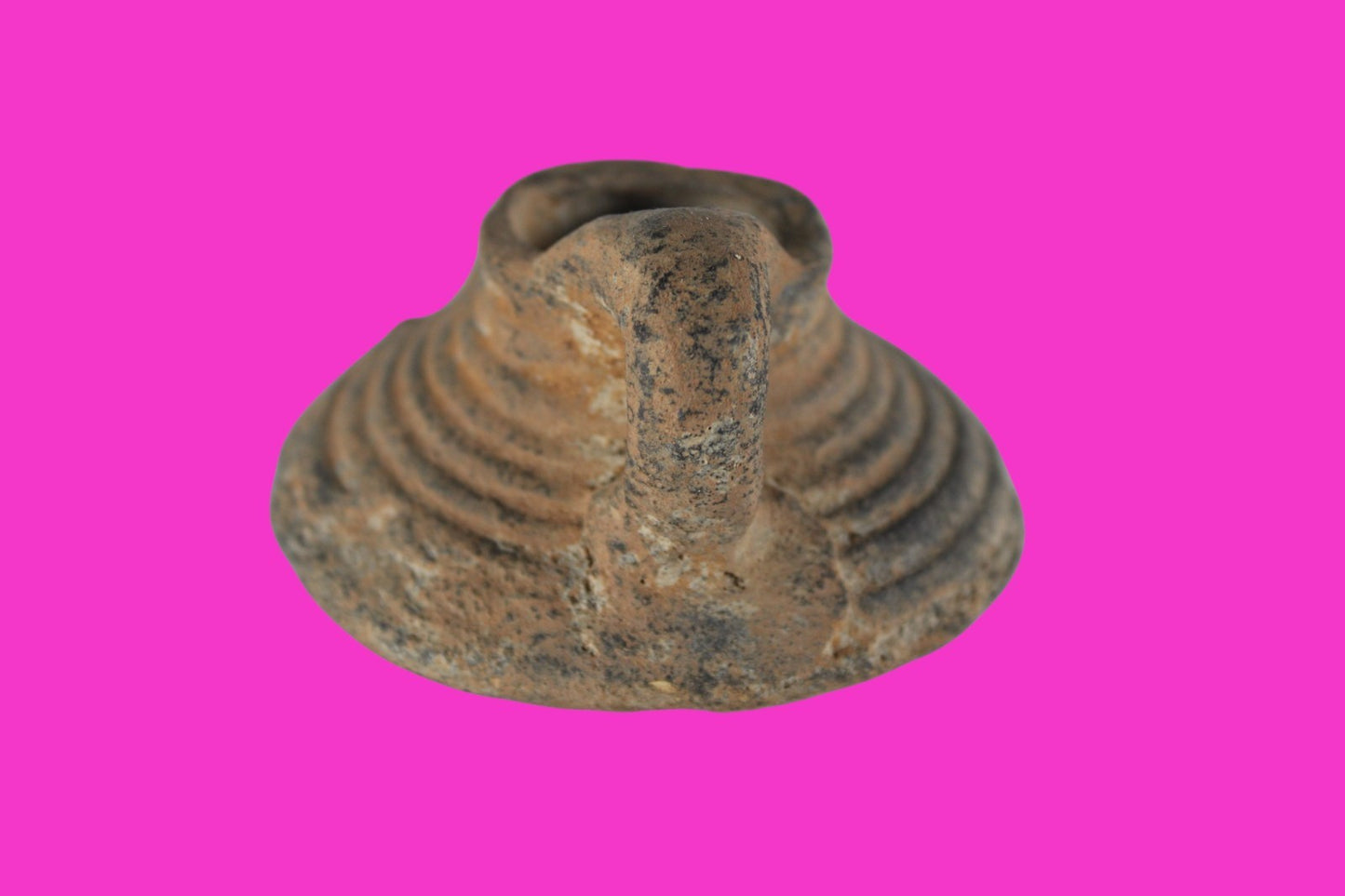 Holy Land Oil Lamp Ancient Artifact Time of the Arab Invasion 660-800 AD COA 242