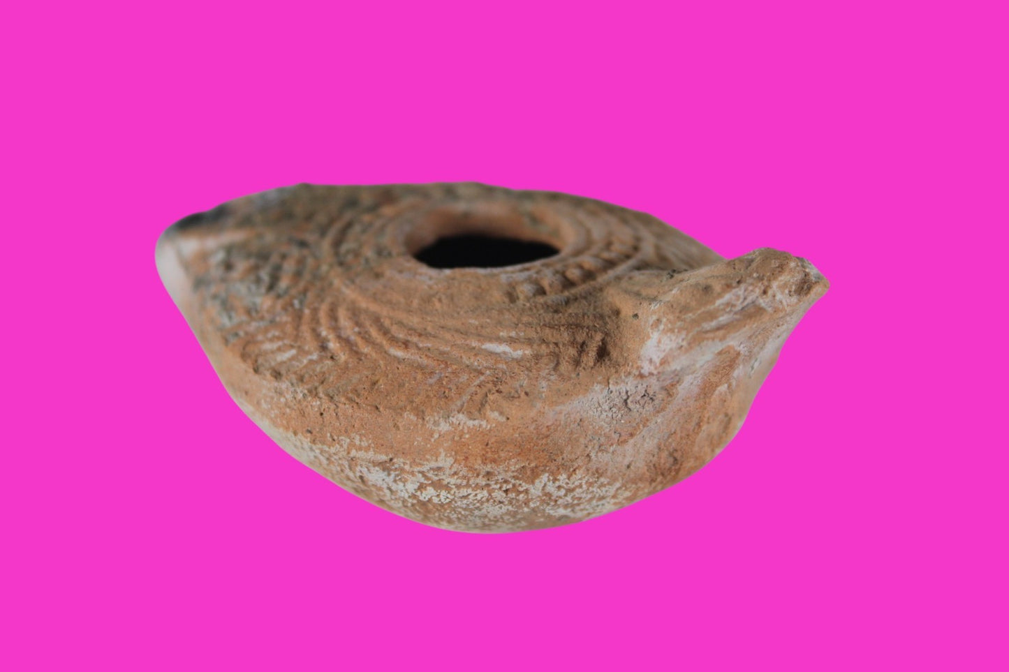 Holy Land Oil Lamp Ancient Artifact Time of the Christians 313-636 AD COA 185
