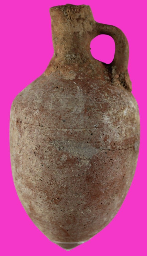 Time of Alexander the Great Holy Land Artifact Ancient Jug 332 BC-63 AD COA 93