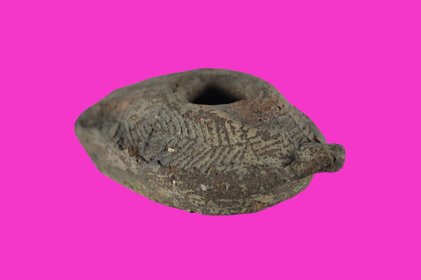 Holy Land Oil Lamp Ancient Artifact Time of the Christians 313-636 AD COA 59