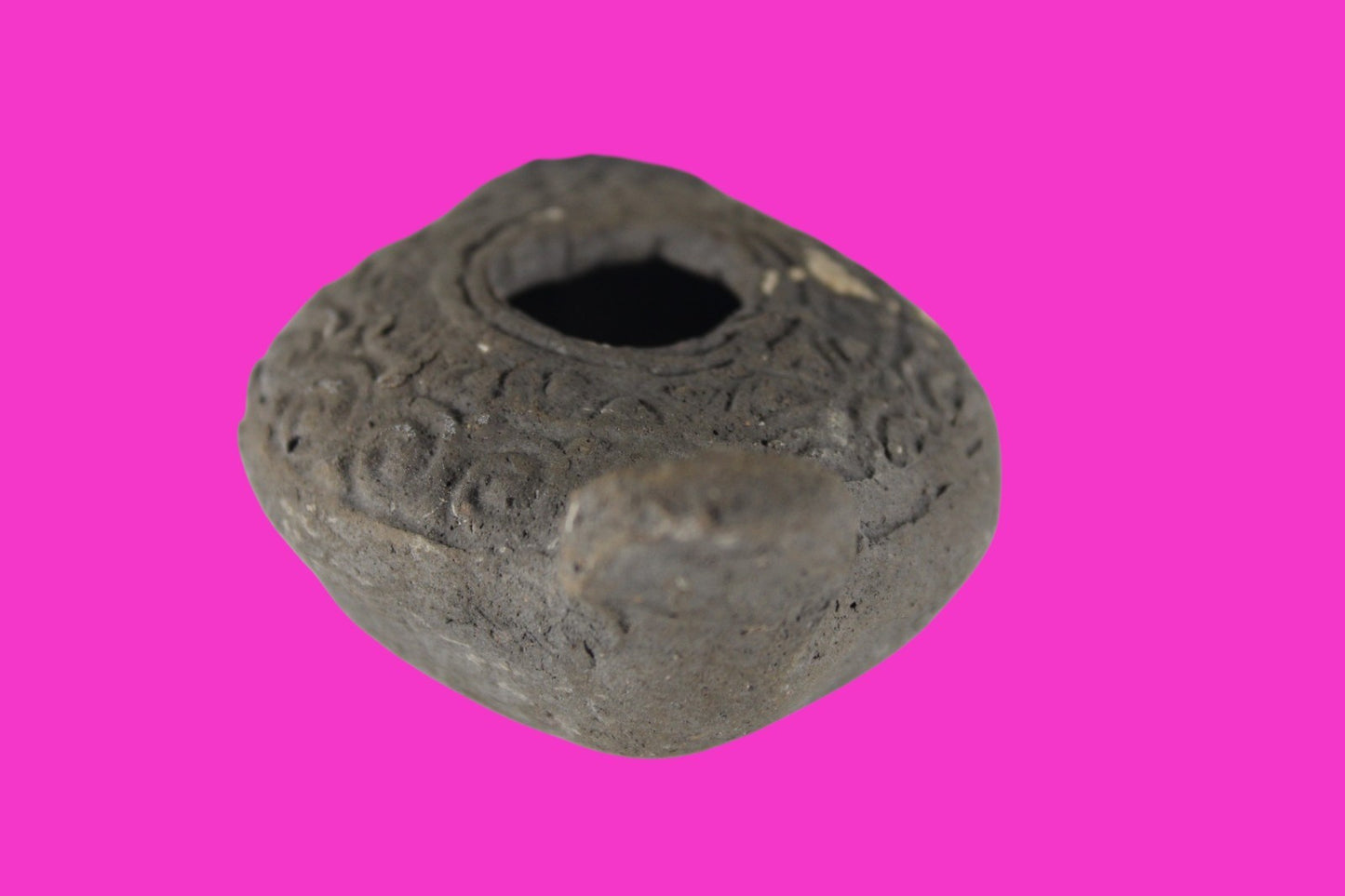 Holy Land Oil Lamp Ancient Artifact Time of the Christians 313-636 AD COA 176