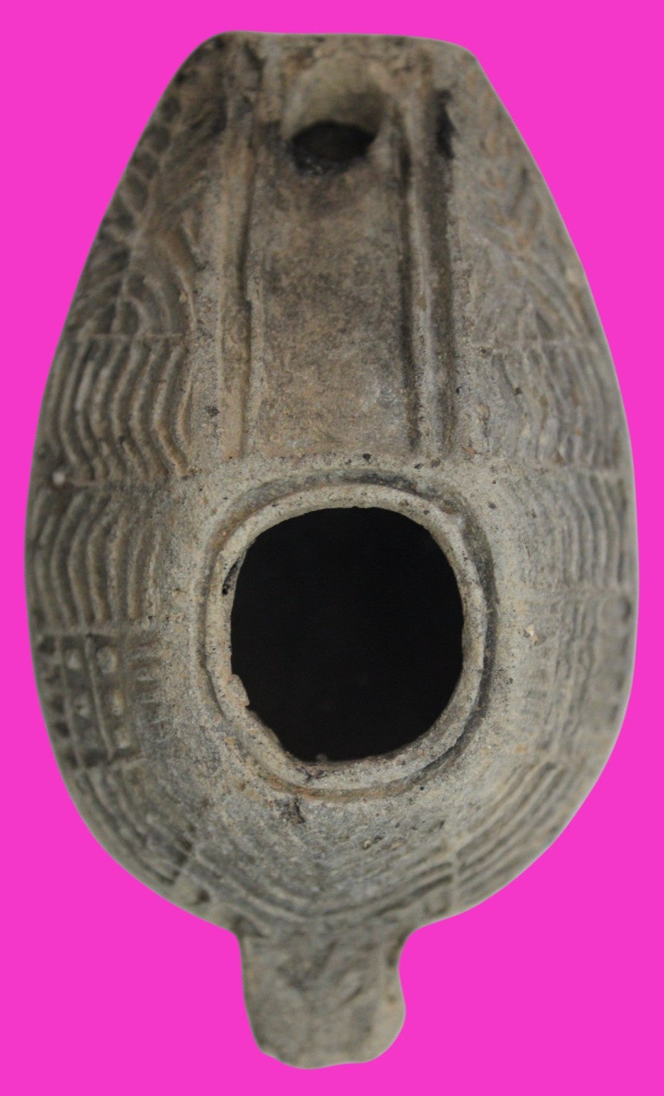 Holy Land Oil Lamp Ancient Artifact Time of the Christians 313-636 AD COA 212